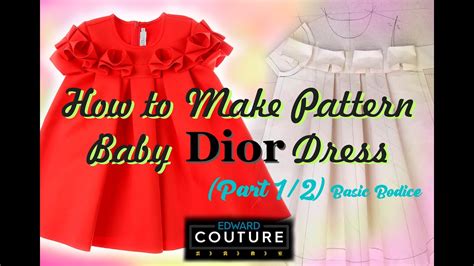 baby Dior dress pattern